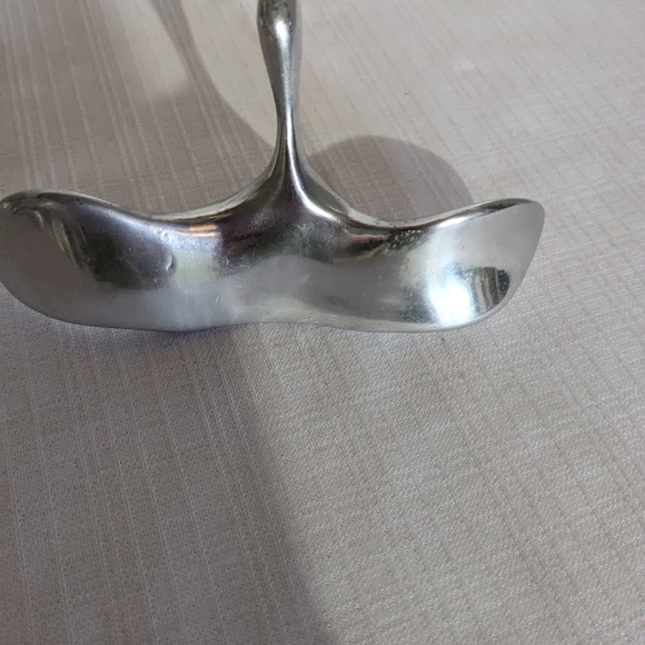 VTG Hoselton Canada 4 Aluminum Animals  Figurines Signed Swan Seal Goose Beaver - Picture 11 of 12